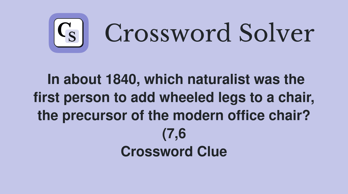 In about 1840 which naturalist was the first person to add wheeled In about 1840 which naturalist was the first person to add wheeled